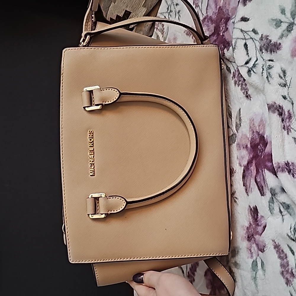 Michael Kors Tan Satchel Bag
